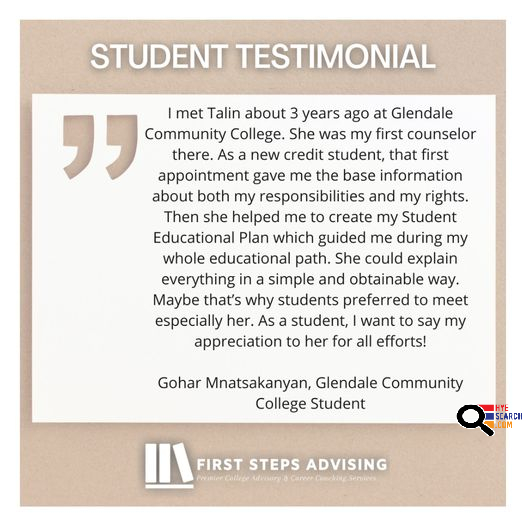 First Steps Advising Educational and Career Counselor