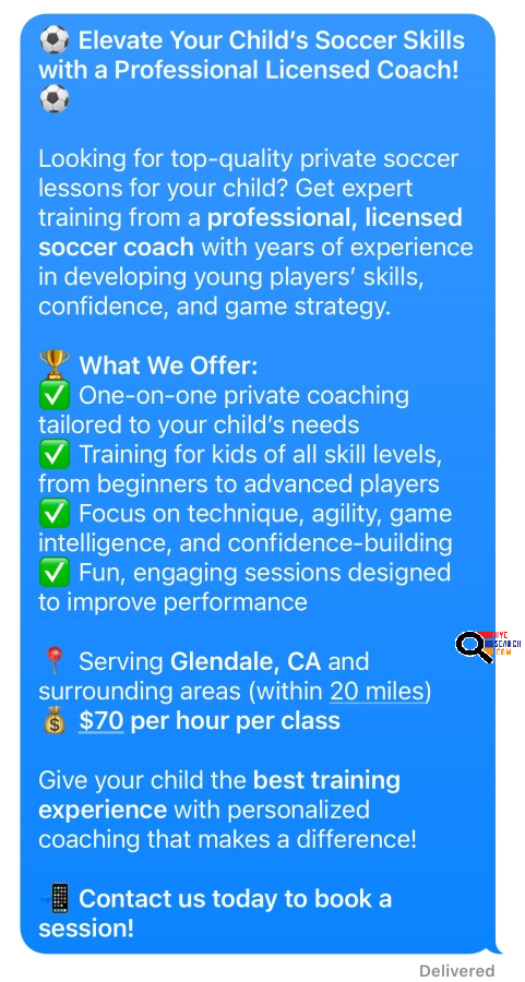Professional Soccer Licensed Coach in Glendale, CA